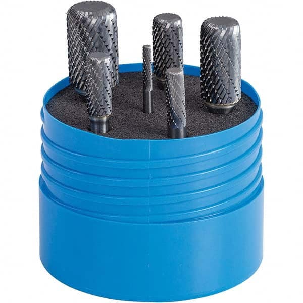 SGS Pro - Burr Sets Head Shape: (6) Corner Radius/Cylinder Tooth Style: Double Cut - A1 Tooling