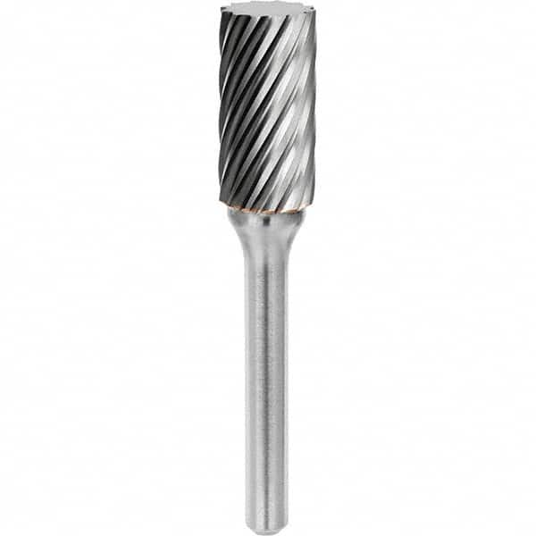 SGS Pro - 1/2" Cut Diam, 1/4" Shank Diam, Tungsten Carbide Inox Cut Cylinder Burr - A1 Tooling