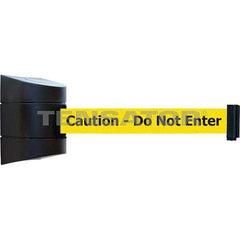 Tensator - 7-1/4" High x 4-3/4" Long x 4-3/4" Wide Magnetic Wall Mount Barrier - Black Powdercoat Finish, Black, Use with Wall Mount - A1 Tooling