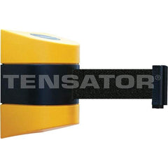 Tensator - 7-1/4" High x 4-3/4" Long x 4-3/4" Wide Magnetic Wall Mount Barrier - Yellow Powdercoat Finish, Black/Yellow, Use with Wall Mount - A1 Tooling