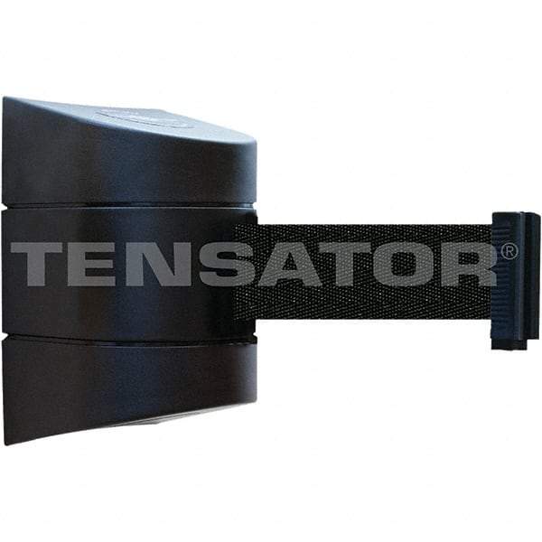 Tensator - 7-1/4" High x 4-3/4" Long x 4-3/4" Wide Magnetic Wall Mount Barrier - Black Powdercoat Finish, Black, Use with Wall Mount - A1 Tooling