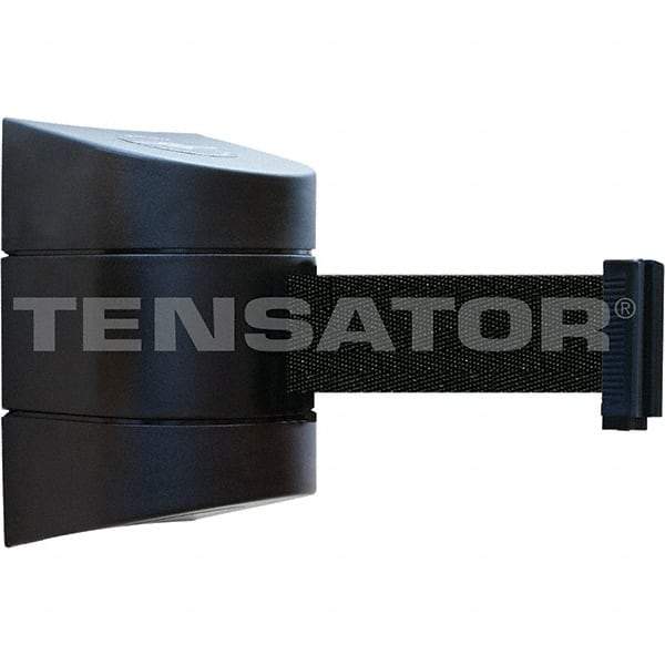 Tensator - 7-1/4" High x 4-3/4" Long x 4-3/4" Wide Magnetic Wall Mount Barrier - Black Powdercoat Finish, Black, Use with Wall Mount - A1 Tooling