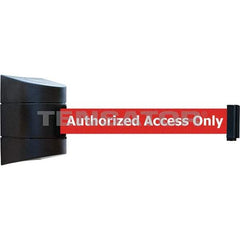 Tensator - 5-1/2" High x 3-1/4" Long x 3-1/4" Wide Magnetic Wall Mount Barrier - Metal, Black Powdercoat Finish, Black, Use with Wall Mount - A1 Tooling