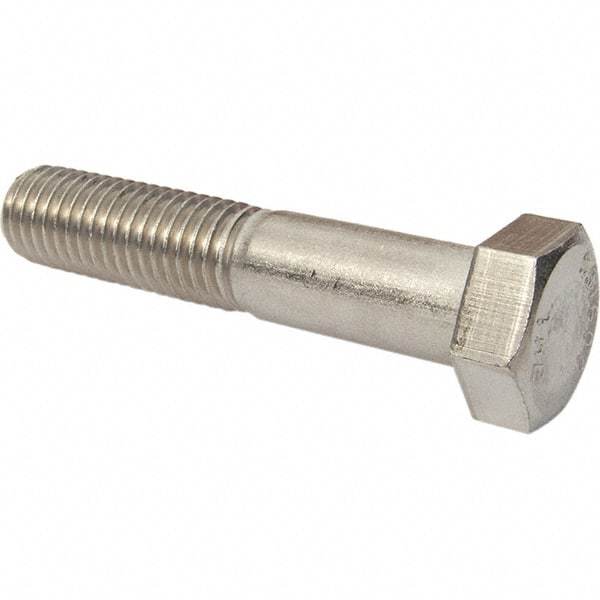 Value Collection - 7/8-9 3-1/4" Long Hex Head Cap Screw - Partially Threaded, 316 Stainless Steel, Uncoated - A1 Tooling