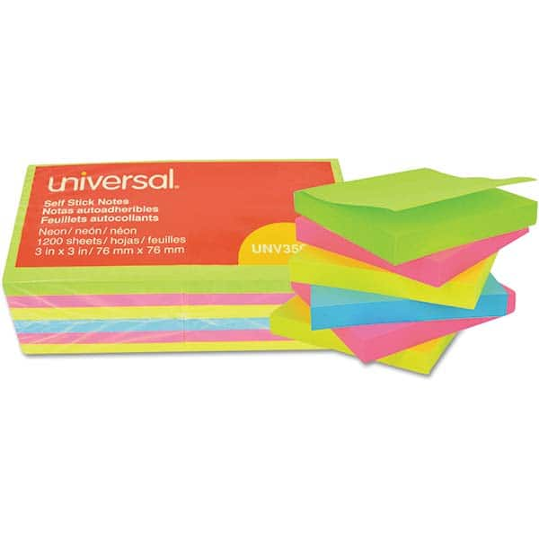 UNIVERSAL - Note Pads, Writing Pads & Notebooks Writing Pads & Notebook Type: Self-Stick Notes Size: 3 x 3 - A1 Tooling