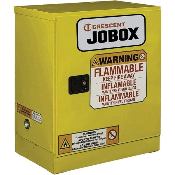 Jobox - Safety Cabinets   Hazardous Chemical Type: Flammable and Combustible Liquids    Color: Yellow - A1 Tooling