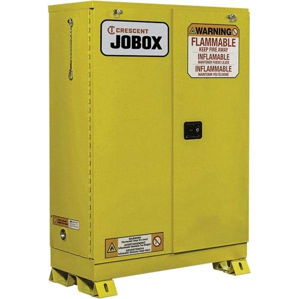 Jobox - Safety Cabinets   Hazardous Chemical Type: Flammable and Combustible Liquids    Color: Yellow - A1 Tooling