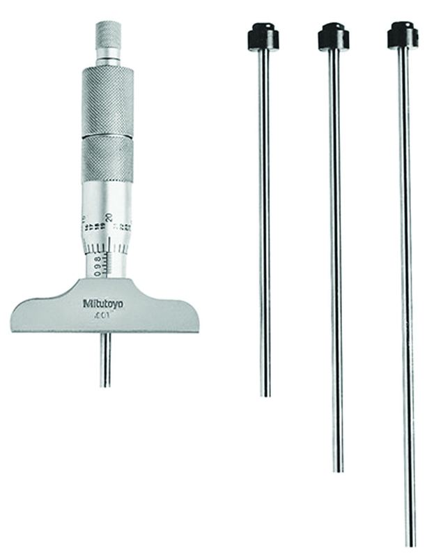 0 - 4'' Measuring Range - Ratchet Thimble - Depth Micrometer - A1 Tooling