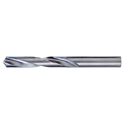 ‎13/32″ Dia. × 0.406″ Shank × 2-7/8″ Flute Length × 4-1/2″ OAL, 118°, Bright, 2xD Flute, Round Solid Carbide Drill - Exact Industrial Supply