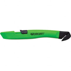 Westcott - Utility Knives, Snap Blades & Box Cutters Type: Safety Cutter Blade Type: Retractable - A1 Tooling