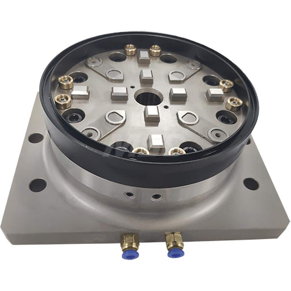 EDM Chucks; Chuck Size: 198mm x 170mm x 83mm; System Compatibility: Macromagnum; System 3R; Actuation Type: Pneumatic; Material: Stainless Steel; CNC Base: Yes; EDM Base: Yes; Clamping Force (N): 15000.00; Series/List: RHS Macro