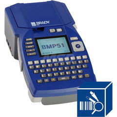 Electronic Label Makers; Type: Printer Workstation; Power Source: Rechargeable Battery; AC Adapter; Resolution: 320 x 240 pixels; Includes: Indoor Outdoor Vinyl Labels (MC-1500-595-WT-BK); AC Adapter/Battery Charger (M-AC-143110); USB Cable (M-USB-103788)