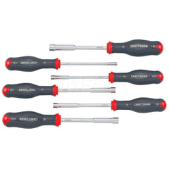 Nutdriver Sets; Tool Type: Nutdriver Set; System of Measurement: Metric; Size Range (mm): 4 - 11; Number of Pieces: 6.000; Handle Type: Overmold; Metric Sizes: 11; 4; 6; 8; 9; 10; Contents: (6) Nut Drivers including: 4mm, 6mm, 8mm, 9mm, 10mm, 11mm