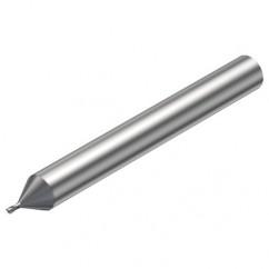 R216.32-00530-AE05G 1620 0.5mm 2 FL Solid Carbide End Mill - Corner Radius w/Cylindrical Shank - A1 Tooling