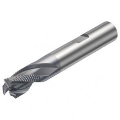 R216.33-20030-BS20K 1640 20mm 3 FL Solid Carbide End Mill - Corner chamfer w/Weldon Shank - A1 Tooling