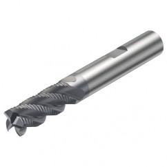 R216.34-10040-BC22K 1640 10mm 4 FL Solid Carbide End Mill - Corner chamfer w/Weldon Shank - A1 Tooling