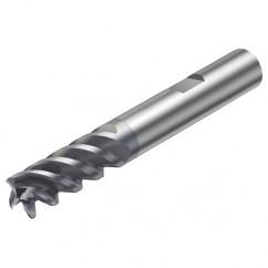 R216.34-10050-BC22P 1620 10mm 4 FL Solid Carbide End Mill - Corner Radius w/Weldon Shank - A1 Tooling