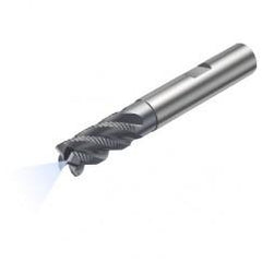 R215.34C10040-DC22K 1640 10mm 4 FL Solid Carbide End Mill - Corner Radius w/Cylindrical - Neck Shank - A1 Tooling