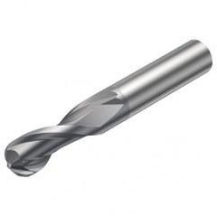 R216.42-02030-AC30G 1610 2mm 2 FL Solid Carbide Ball Nose End Mill w/Cylindrical Shank - A1 Tooling