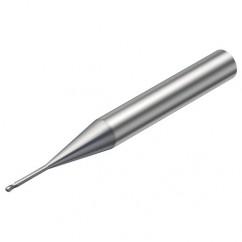 R216.42-00630-AJ06G 1620 0.6mm 2 FL Solid Carbide Ball Nose End Mill w/Cylindrical Shank - A1 Tooling