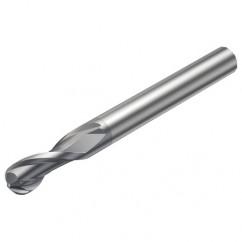 R216.42-01530-AK20G 1620 1.5mm 2 FL Solid Carbide Ball Nose End Mill w/Cylindrical Shank - A1 Tooling