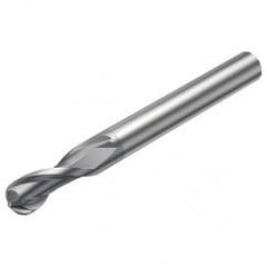 R216.42-10030-AK19G 1620 10mm 2 FL Solid Carbide Ball Nose End Mill w/Cylindrical Shank - A1 Tooling