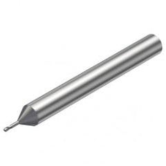 R216.42-00530-AO05G 1620 0.5mm 2 FL Solid Carbide Ball Nose End Mill w/Cylindrical Shank - A1 Tooling