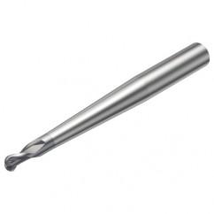 R216.42-12030-AP12G 1610 12mm 2 FL Solid Carbide Ball Nose End Mill w/Cylindrical Shank - A1 Tooling