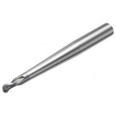 R216.42-12030-AP12G 1610 12mm 2 FL Solid Carbide Ball Nose End Mill w/Cylindrical Shank - A1 Tooling