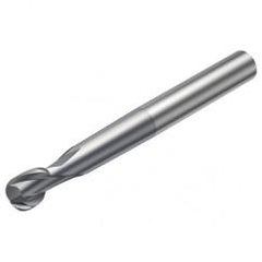 R216.62-02030-AO30G 1610 2mm 2 FL Solid Carbide Ball Nose End Mill spherical design w/Cylindrical Shank - A1 Tooling