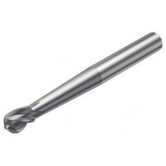 R216.64-08030-AO09G 1610 8mm 4 FL Solid Carbide Ball Nose End Mill spherical design w/Cylindrical Shank - A1 Tooling