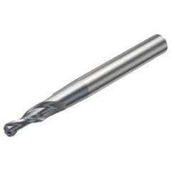 R216.53-04040RAL40G 1620 4mm 3 FL Solid Carbide Conical Ball Nose End Mill w/Cylindrical Shank - A1 Tooling