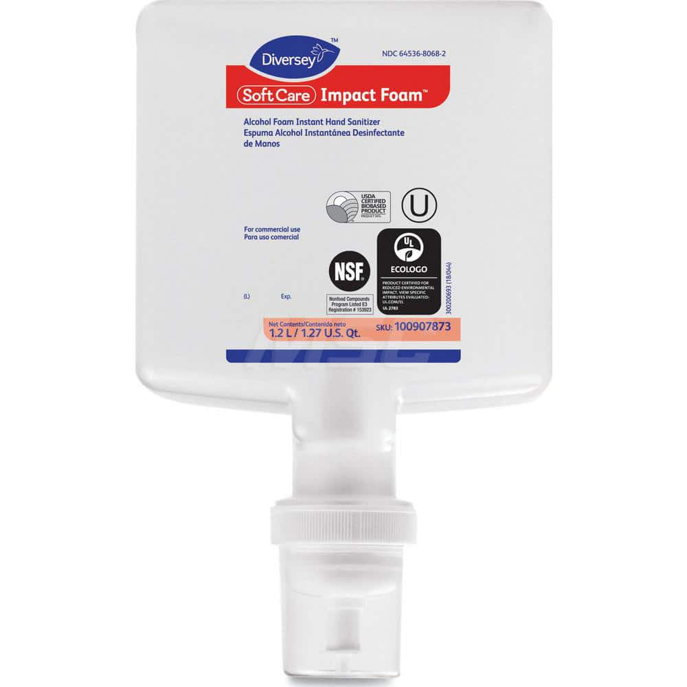 Hand Sanitizer: Foam, 1.2 L, Cartridge