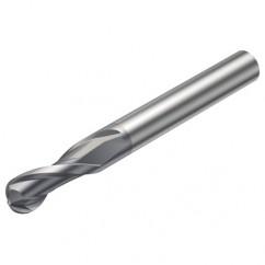 RA216.42-2430-AK12G 1610 9.525mm 2 FL Solid Carbide Ball Nose End Mill w/Cylindrical Shank - A1 Tooling