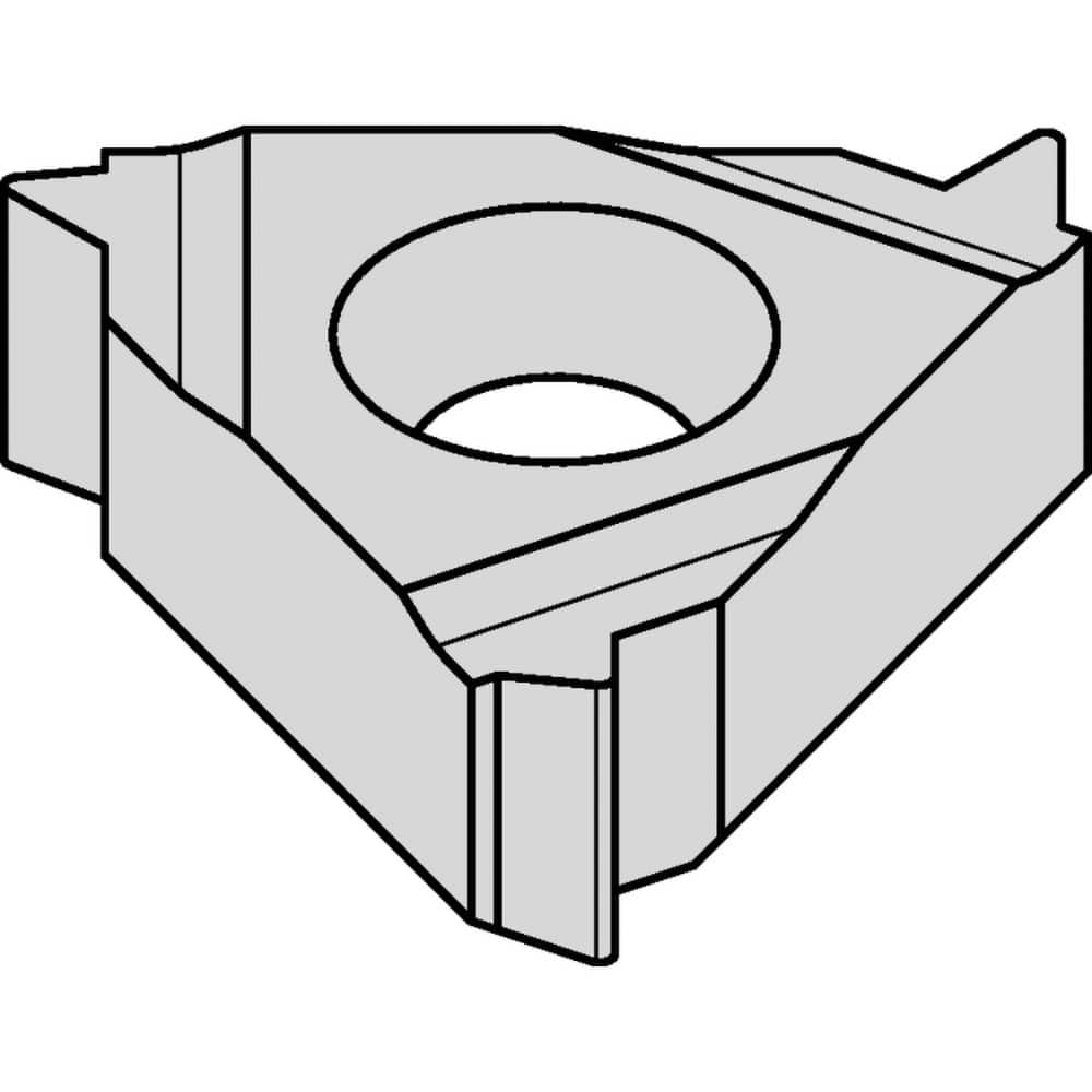 Laydown Threading Inserts; Insert Size Code: 16; Manufacturer Grade: KC5025; Thread Type: Metric; Pitch (mm): 0.35; Thread Standard: Metric; Insert Hand: Right Hand; Thickness (mm): 3.44; Included Angle: 60; Series: LT Threading; Inscribed Circle (mm): 9.