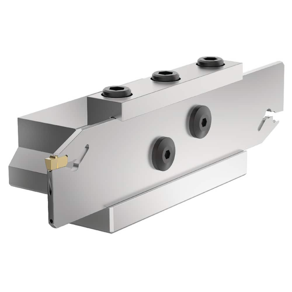 Indexable Cut-Off Blade Tool Blocks; Tool Block Style: EVTMZN; Blade Height (mm): 26.0000; Blade Height (Decimal Inch): 1.0236; Manufacturers Catalog Number: EVTMZN1226C; Overall Length (mm): 86.0000; Overall Length (Decimal Inch): 3.3858; Overall Height