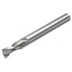 2P123-0600-NG H10F 6mm 2 FL Straight Center Cut w/Reduced Cylindrical .3mm/.012 smaller than Cutting Diameter Shank - A1 Tooling