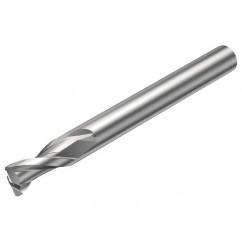 2S221-1600-200-NG H10F 16mm 2 FL Straight Corner Radius Center Cut w/Reduced Cylindrical .3mm/.012 smaller than Cutting Diameter Shank - A1 Tooling