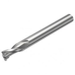 2S221-0500-050-NG H10F 5mm 2 FL Straight Corner Radius Center Cut w/Reduced Cylindrical .3mm/.012 smaller than Cutting Diameter Shank - A1 Tooling