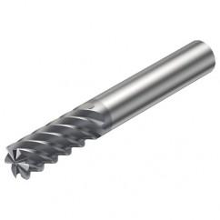 R215.38-20050-AC38L 1620 20mm 8 FL Solid Carbide End Mill - Corner Radius w/Cylindrical Shank - A1 Tooling