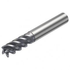 R216.24-12050GCC26P 1620 12mm 4 FL Solid Carbide End Mill - Corner Radius w/Cylindrical - Neck Shank - A1 Tooling