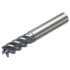 R216.24-12050GCC26P 1620 12mm 4 FL Solid Carbide End Mill - Corner Radius w/Cylindrical - Neck Shank - A1 Tooling