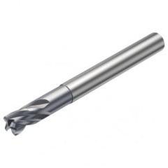 R216.24-06030BAJ06G 1610 6mm 4 FL Solid Carbide End Mill - Corner Radius w/Cylindrical Shank - A1 Tooling