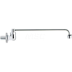 Industrial & Laundry Faucets; Type: Base Mount Faucet; Style: Base Mounted; Design: Base Mounted; Handle Type: No Handle; Spout Type: Swing Spout/Nozzle; Mounting Centers: Single Hole; Spout Size: 13-3/4; Type: Base Mount Faucet; Style: Base Mounted; Type