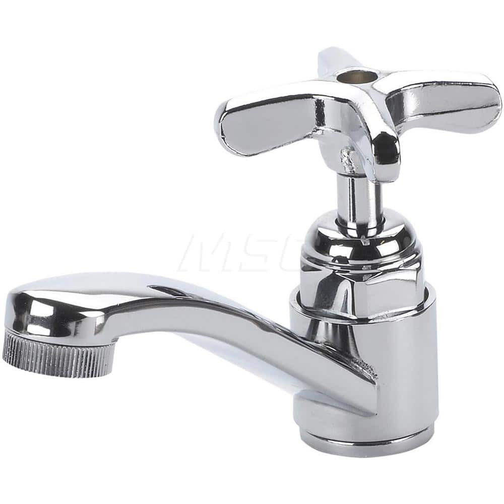 Industrial & Laundry Faucets; Type: Base Mount Faucet; Style: Base Mounted; Design: Base Mounted; Handle Type: No Handle; Spout Type: Standard; Mounting Centers: Single Hole; Spout Size: 4-1/4; Type: Base Mount Faucet; Style: Base Mounted; Type: Base Moun