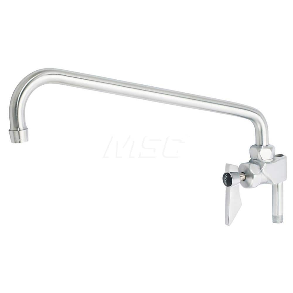 Industrial & Laundry Faucets; Type: Base Mount Faucet; Style: Base Mounted; Design: Base Mounted; Handle Type: Lever; Spout Type: Standard; Mounting Centers: Single Hole; Spout Size: 14; Finish/Coating: Chrome Plated Satin; Type: Base Mount Faucet