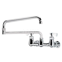 Industrial & Laundry Faucets; Type: Wall Mount Faucet; Style: Wall Mount; Design: Wall Mount; Handle Type: Lever; Spout Type: Standard; Mounting Centers: 8; Spout Size: 24; Finish/Coating: Chrome Plated Brass; Type: Wall Mount Faucet; Minimum Order Quanti