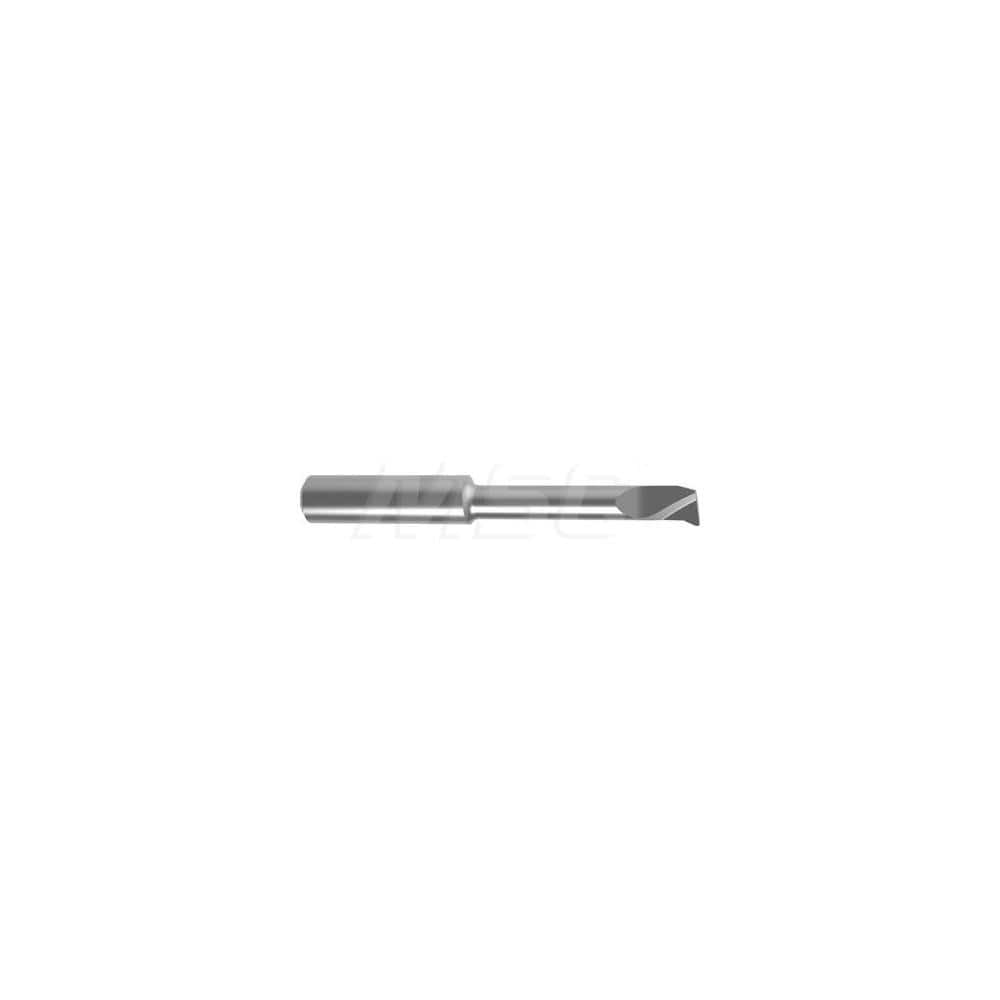 Internal Boring Bar: 0.2756″ Min Bore, 0.6693″ Max Depth, Left Hand Cut, Carbide 1.6535″ OAL, 0.0039″ Corner Radius