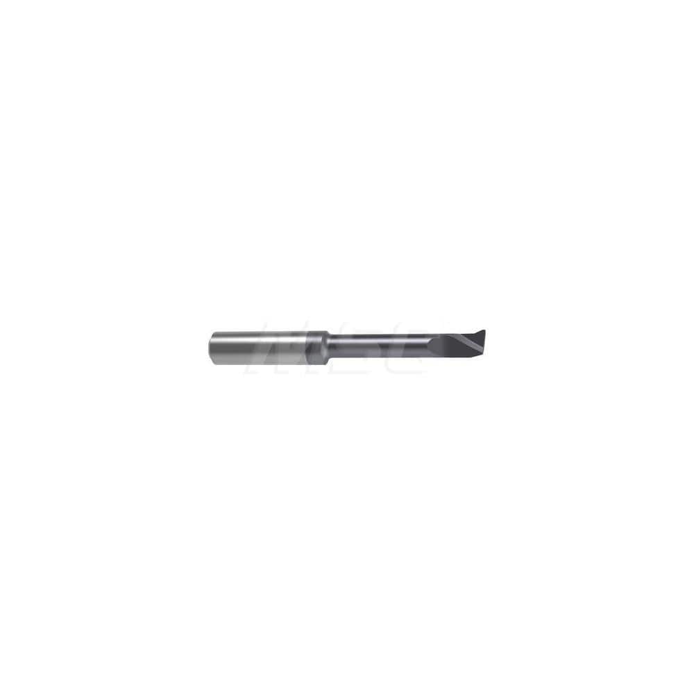 Internal Boring Bar: 0.2756″ Min Bore, 1.6535″ Max Depth, Right Hand Cut, Carbide 2.6378″ OAL, 0.0079″ Corner Radius