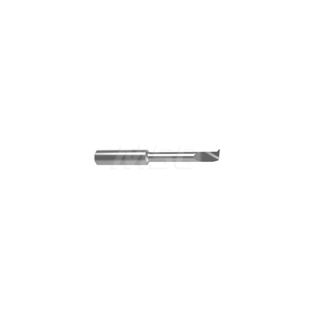 Internal Boring Bar: 0.2756″ Min Bore, 1.063″ Max Depth, Right Hand Cut, Carbide 2.0472″ OAL, 0.0079″ Corner Radius